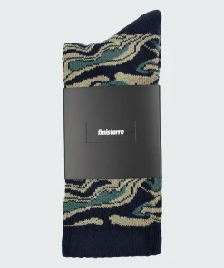 Sale Finisterre High Tide Pattern Sock WillowGreenOsmosis