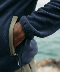 Online Finisterre Men's Axiom Full Zip Fleece WillowGreen/Navy/Olive
