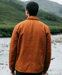 Store Finisterre Men's Basset Flannel Lined Jacket Sable