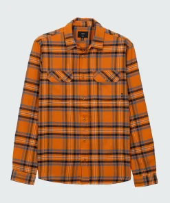 New Finisterre Men's Beardsmore Shirt HarvestGoldCheck