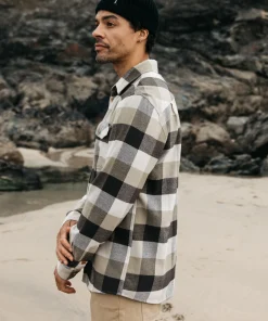 Cheap Finisterre Men's Beardsmore Shirt WillowGreenCheck