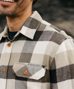 Cheap Finisterre Men's Beardsmore Shirt WillowGreenCheck