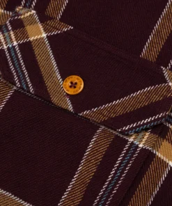 Online Finisterre Men's Beardsmore Shirt BlackCherryCheck