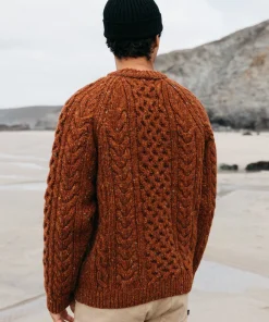 Hot Finisterre Men's Cabet Sweater Copper