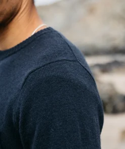 Cheap Finisterre Men's Cavan Pocket Knit Sweater Navy