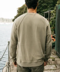 Best Sale Finisterre Men's Coho Sweatshirt WillowGreen