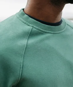 Shop Finisterre Men's Coho Sweatshirt PineShadow