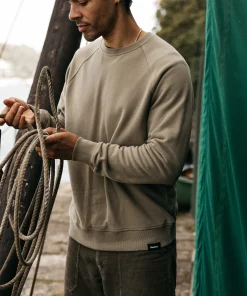Best Sale Finisterre Men's Coho Sweatshirt WillowGreen