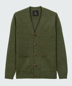 Outlet Finisterre Men's Columba Cardigan Olive