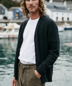 Outlet Finisterre Men's Columba Cardigan Raven