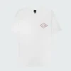 Fashion Finisterre Men's Diamond Logo T-Shirt White/DarkRosewood