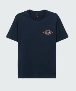 Best Finisterre Men's Diamond Logo T-Shirt Navy