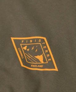 Clearance Finisterre Men's Diamond Logo T-Shirt Olive