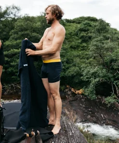 Fashion Finisterre Men's Eddy 2.0 Merino Wool Boxers Navy/Manuka