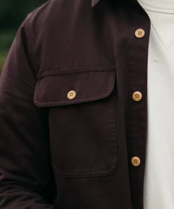 New Finisterre Men's Eddystone Shirt BlackCherry
