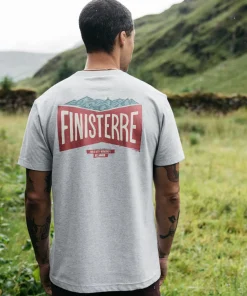 Cheap Finisterre Men's Emblem T-Shirt GreyMarl