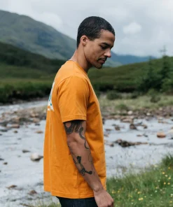 Best Finisterre Men's Emblem T-Shirt HarvestGold