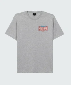Cheap Finisterre Men's Emblem T-Shirt GreyMarl