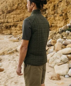 Online Finisterre Men's Firecrest Insulated Vest Olive