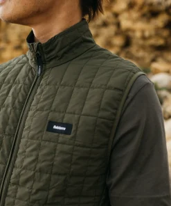 Online Finisterre Men's Firecrest Insulated Vest Olive