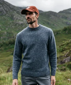 Online Finisterre Men's Furlong Crew Sweater IndigoBlue