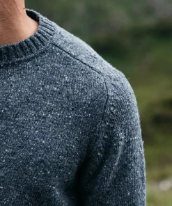 Online Finisterre Men's Furlong Crew Sweater IndigoBlue