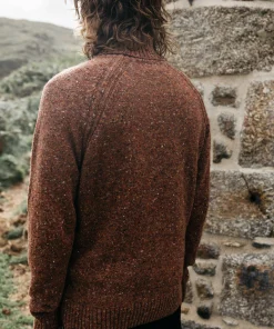 Cheap Finisterre Men's Furlong Roll Neck Sweater Spice