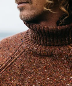 Cheap Finisterre Men's Furlong Roll Neck Sweater Spice