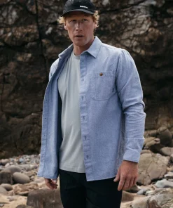 Fashion Finisterre Men's Gylly Shirt IndigoDobby