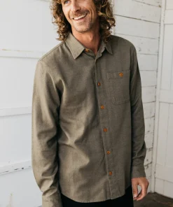 Cheap Finisterre Men's Gylly Shirt WillowGreen