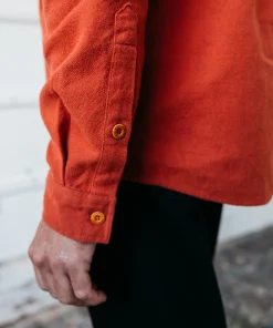 Hot Finisterre Men's Gylly Shirt DarkRosewood