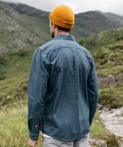 Shop Finisterre Men's Gylly Shirt OceanDobby
