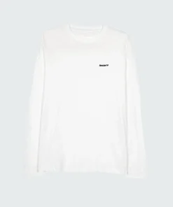 Store Finisterre Men's Harlyn Logo Long Sleeve T-Shirt White