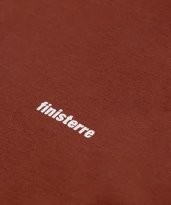 Sale Finisterre Men's Harlyn Logo Long Sleeve T-Shirt DarkRosewood
