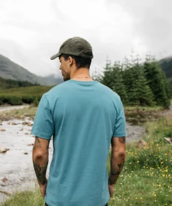 Cheap Finisterre Men's Harlyn Logo T-Shirt OceanStorm