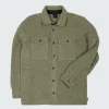Store Finisterre Men's Hegen Fleece Shirt WillowGreen