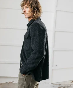 Outlet Finisterre Men's Hegen Fleece Shirt Raven