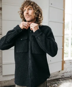 Outlet Finisterre Men's Hegen Fleece Shirt Raven