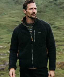 Sale Finisterre Men's Hegen Full Zip Fleece RavenBlack