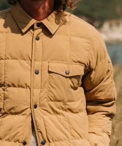 Best Finisterre Men's Lapwing Shirt Wheat