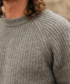 Outlet Finisterre Men's Mora Knit Sweater WildSage