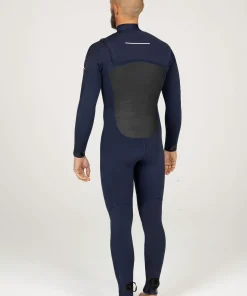 Best Finisterre Men's Nieuwland 4.5/3.5mm Yulex® Chest Zip Wetsuit Ink