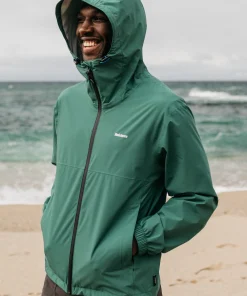 New Finisterre Men's Rainbird Waterproof Jacket PineShadow