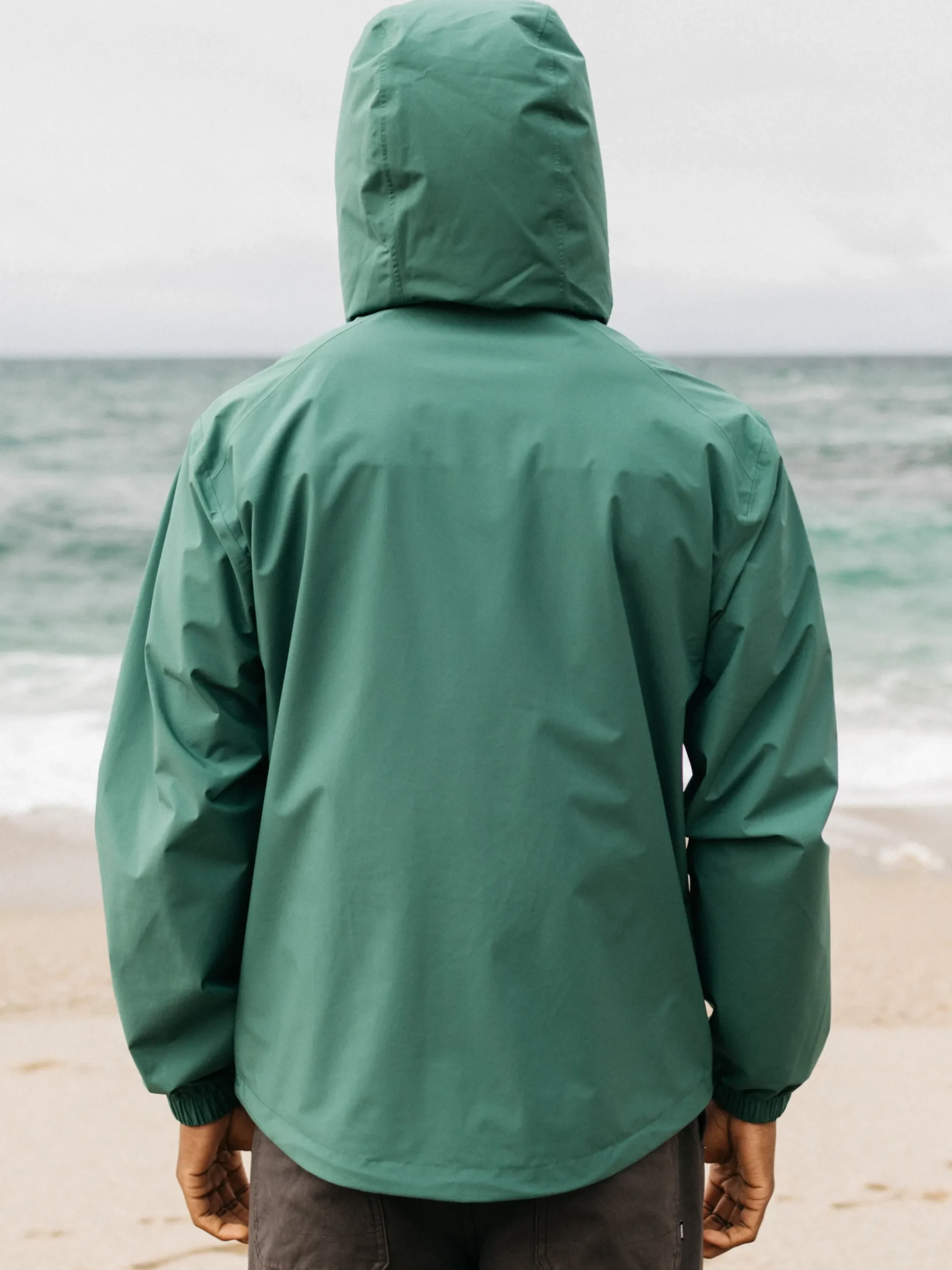 New Finisterre Men's Rainbird Waterproof Jacket PineShadow