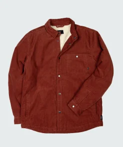 Discount Finisterre Men's Rigger Fleece Lined Jacket DarkRosewood