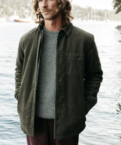 Best Sale Finisterre Men's Rigger Fleece Lined Jacket Olive