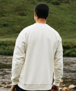 Clearance Finisterre Men's Serpentine Sweatshirt Ecru