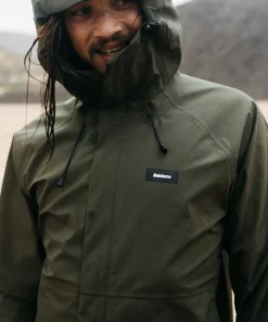 Hot Finisterre Men's Skybird Waterproof Jacket Olive