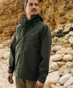 Hot Finisterre Men's Skybird Waterproof Jacket Olive