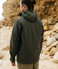 Hot Finisterre Men's Skybird Waterproof Jacket Olive